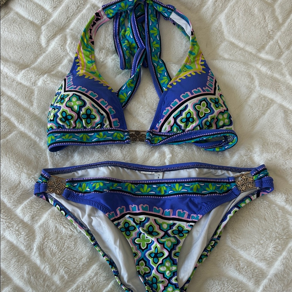 Trina Turk Multicolor Bikini Top